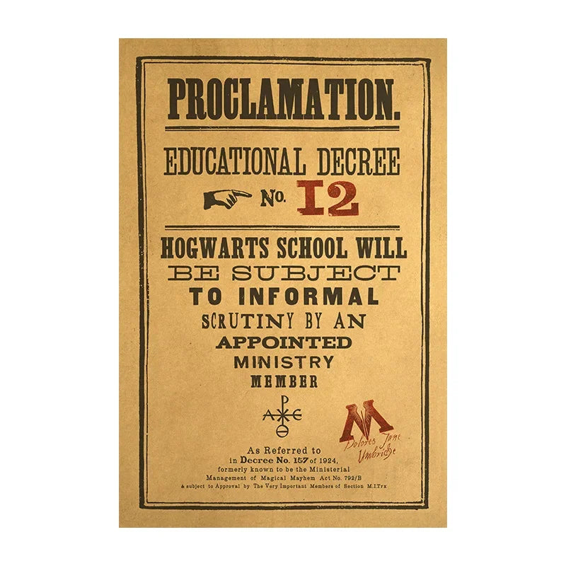 Pôster Harry Potter – Decoração Mágica