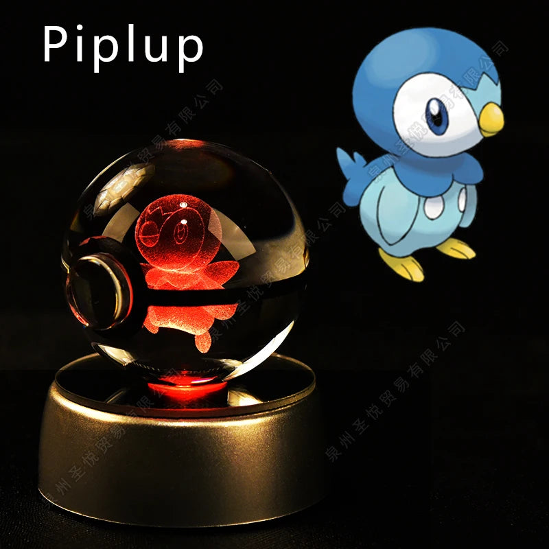 Bola de Cristal Pokémon – Com Base LED