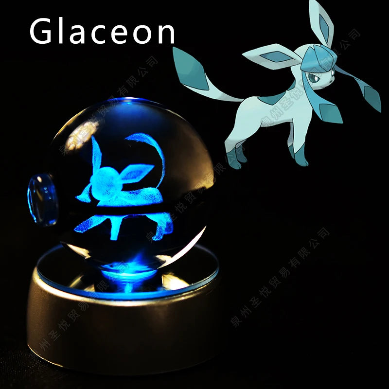 Bola de Cristal Pokémon – Com Base LED