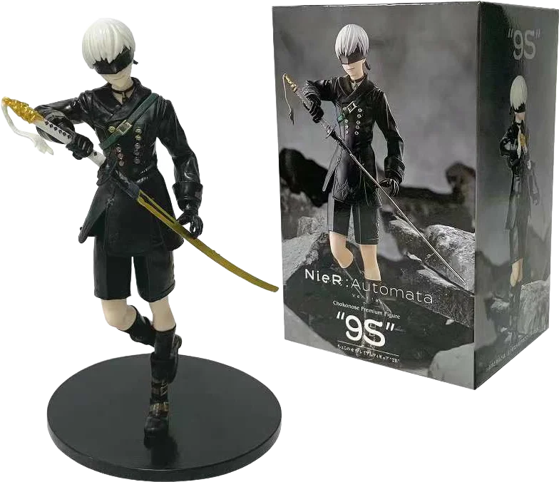 Figuras Nier: Automata – 2B, 9S e A2 | PVC 18cm