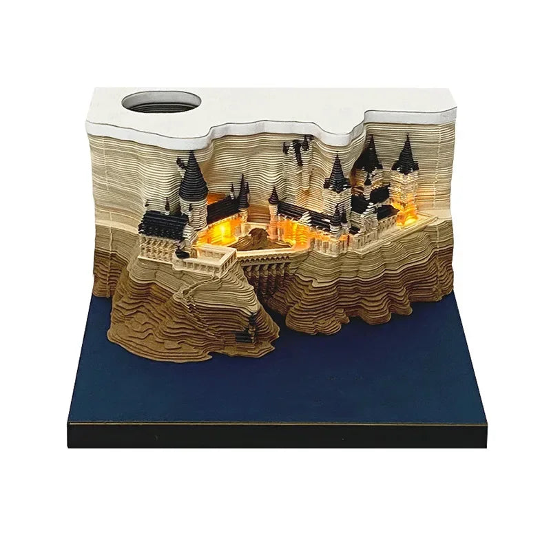 Bloco de notas 3D temático Harry Potter