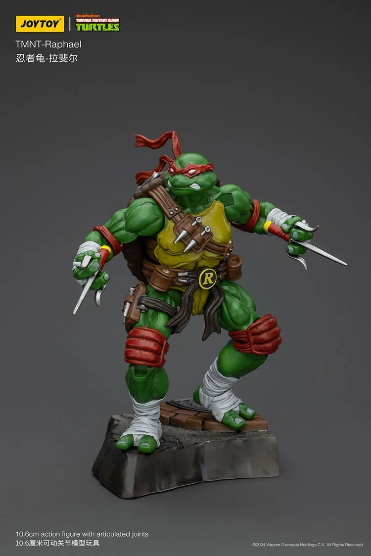 Action Figures TMNT – Michelangelo, Donatello, Raphael e Leonardo (JOY TOY)