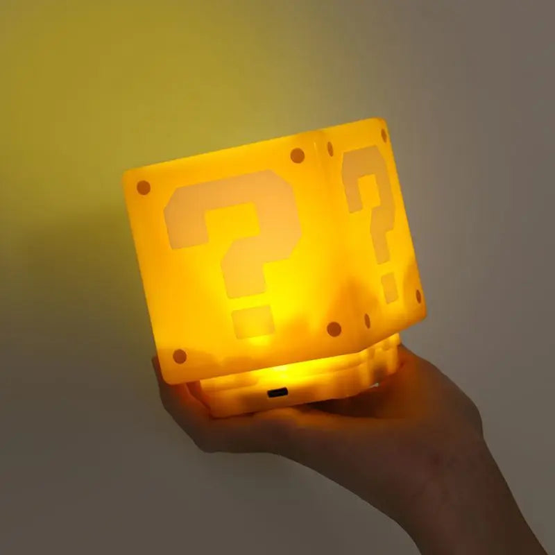 Luminária LED Bloco de Interrogação – Night Light