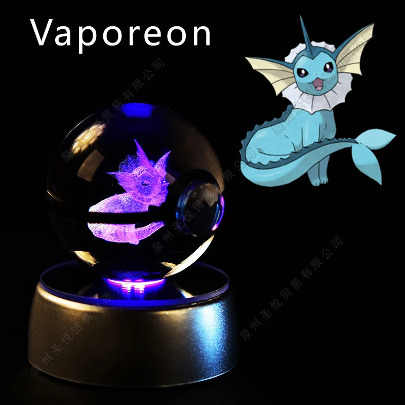 Bola de Cristal Pokémon – Com Base LED
