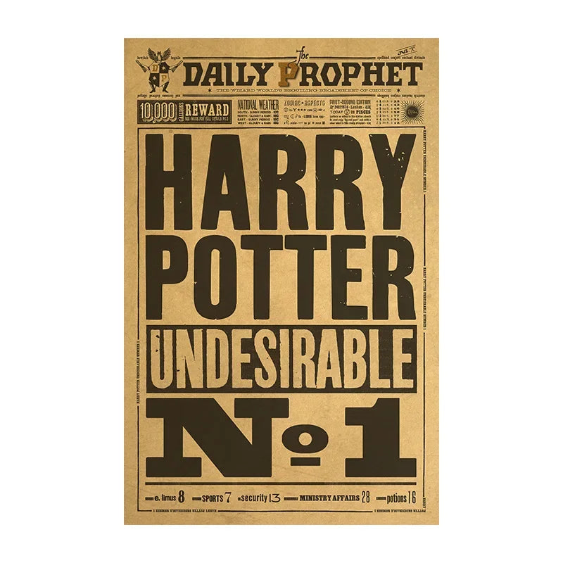 Pôster Harry Potter – Decoração Mágica