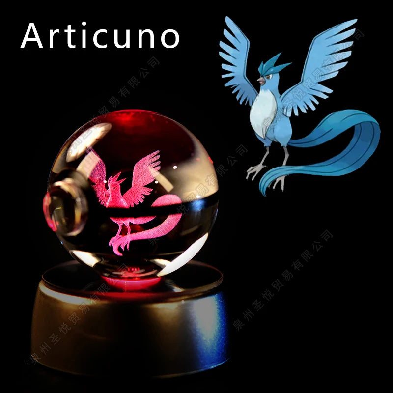 Bola de Cristal Pokémon – Com Base LED