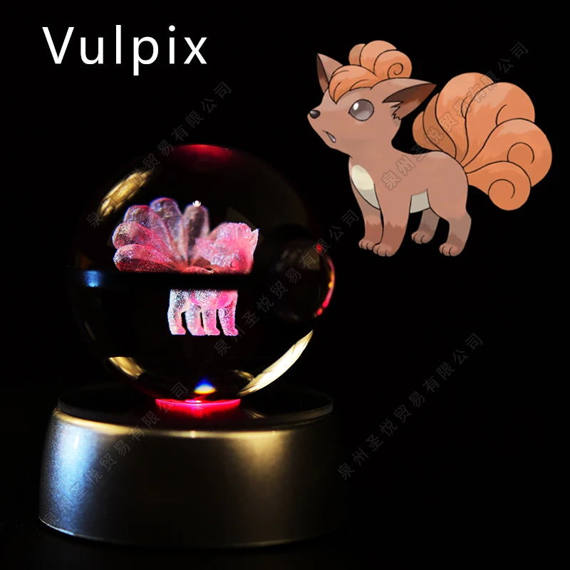 Bola de Cristal Pokémon – Com Base LED