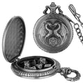 Relógio de Bolso com Mini Dados de Metal