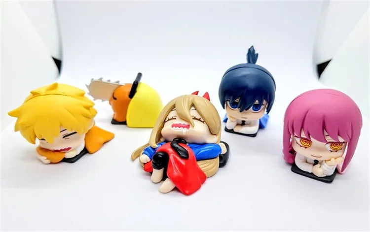 Mini Figuras Chainsaw Man – Coleção Completa Pochita, Denji, Makima e Power!