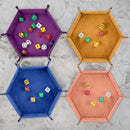 Bandeja Hexagonal de Dados - Forrada