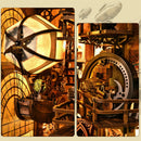 Kit Livro-Cenário “Dirigível Steampunk” – Mini Mundo em Madeira 3D | Faça você mesmo