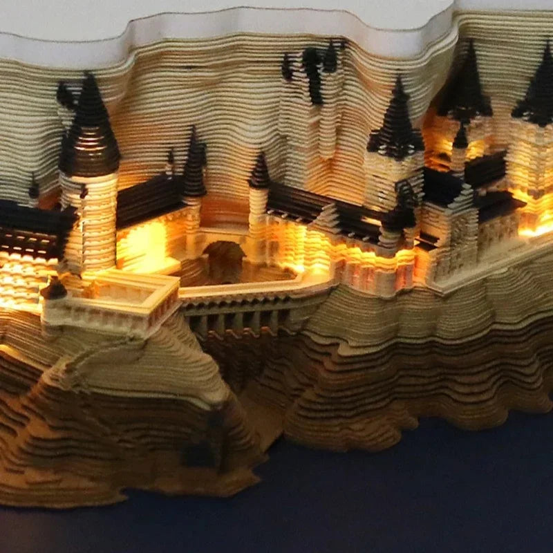 Bloco de notas 3D temático Harry Potter