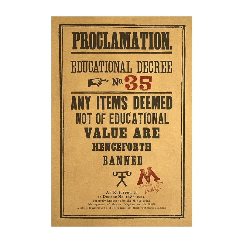 Pôster Harry Potter – Decoração Mágica