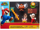 Castelo de Lava Super Mario – Diorama com 4 Bonecos e Acessórios