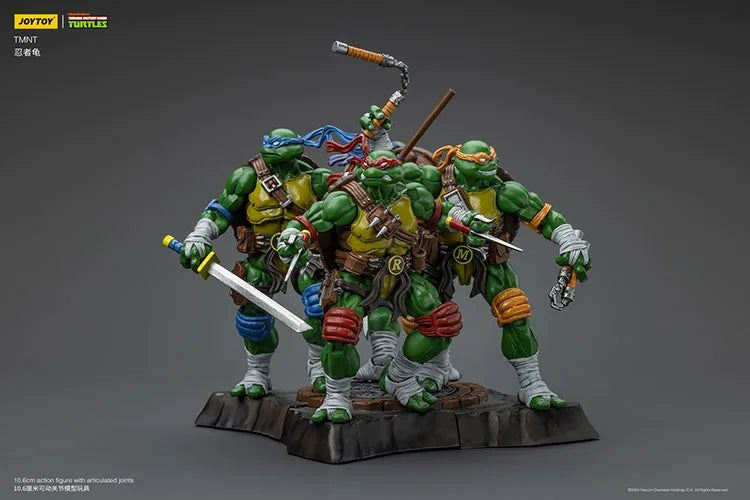Action Figures TMNT – Michelangelo, Donatello, Raphael e Leonardo (JOY TOY)