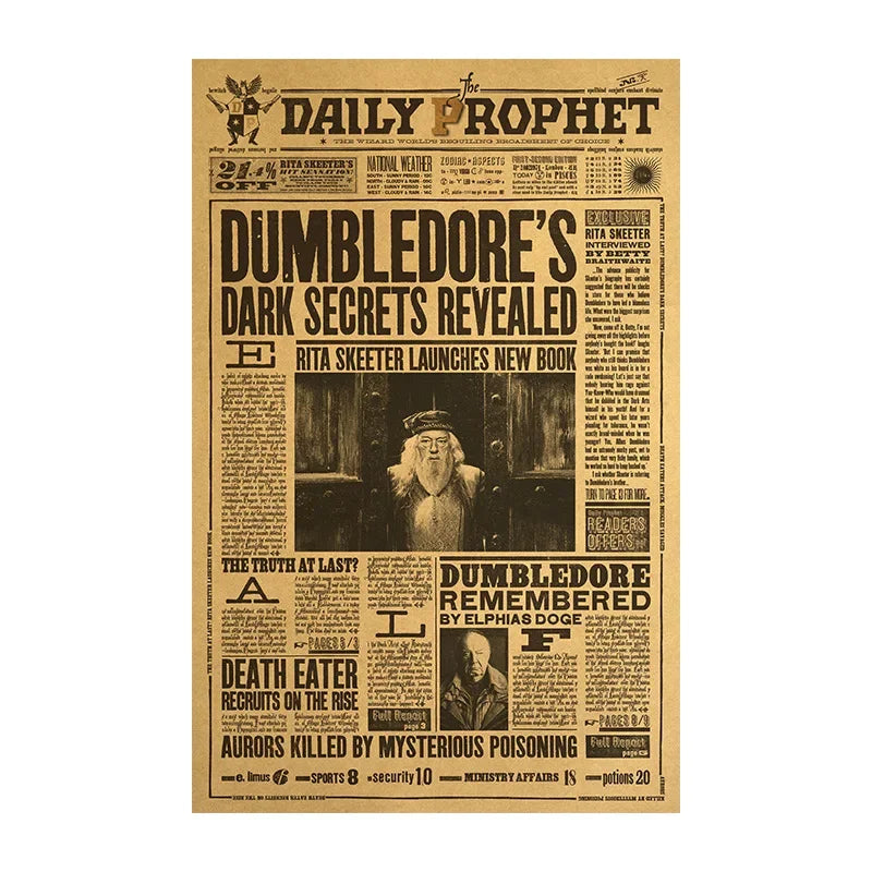 Pôster Harry Potter – Decoração Mágica