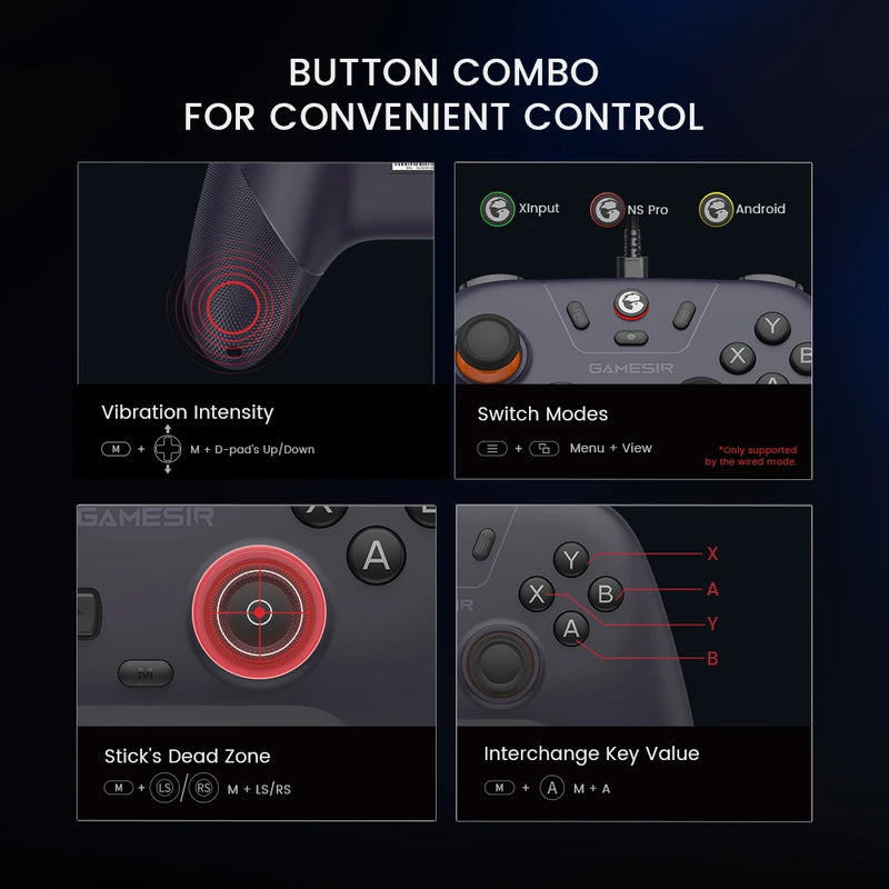 GameSir Nova Lite – Controle Sem Fio Multiplataforma com Hall Effect Stick (Switch, PC, Android, iOS, Steam)