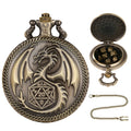 Relógio de Bolso com Mini Dados de Metal