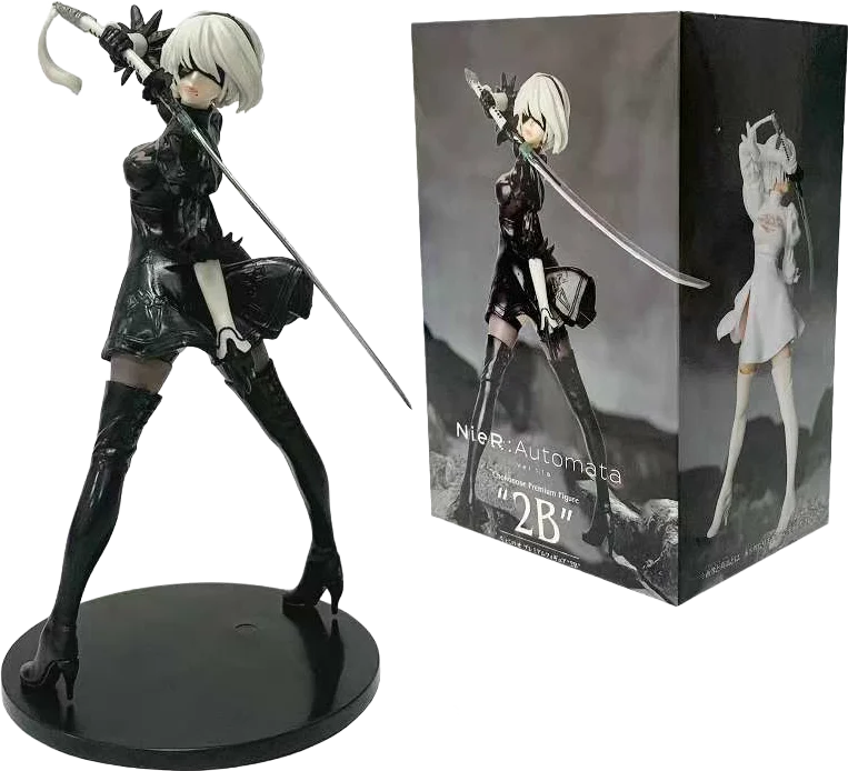 Figuras Nier: Automata – 2B, 9S e A2 | PVC 18cm