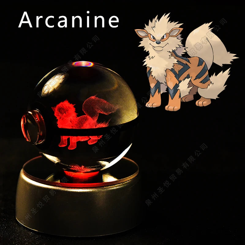 Bola de Cristal Pokémon – Com Base LED