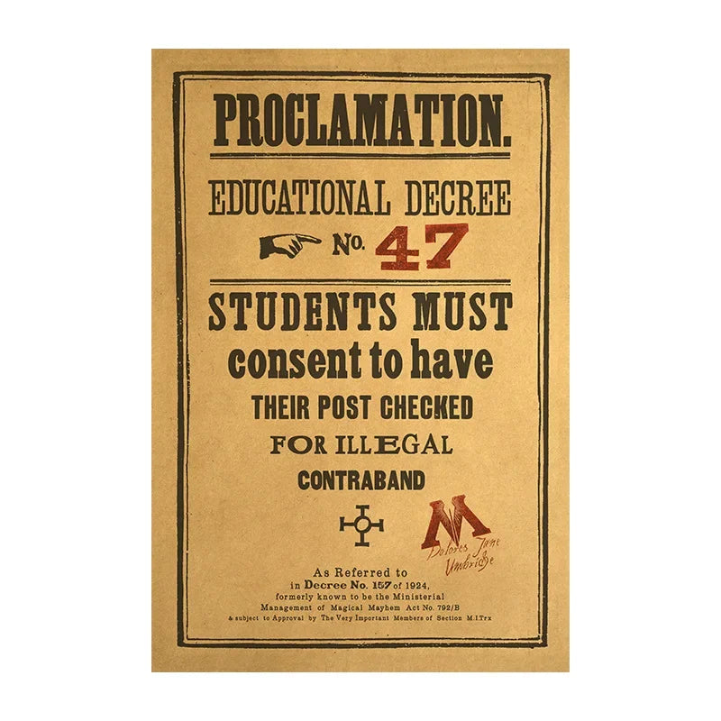 Pôster Harry Potter – Decoração Mágica