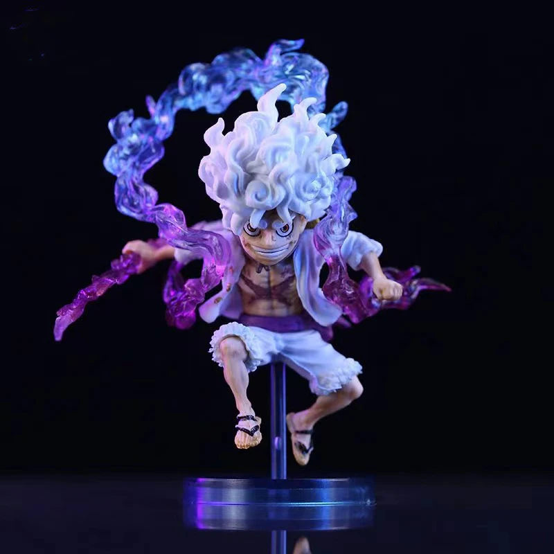 Figura Luffy Gear 5 – Deus Sol Nika (10cm) | One Piece – Edição de Colecionador