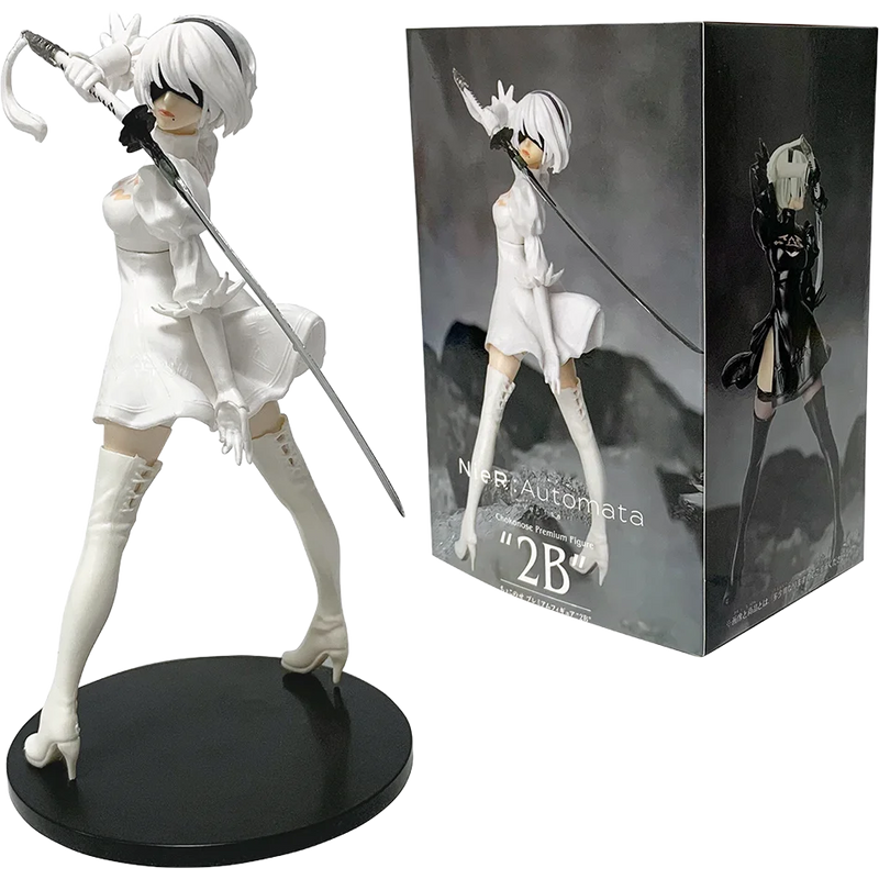 Figuras Nier: Automata – 2B, 9S e A2 | PVC 18cm