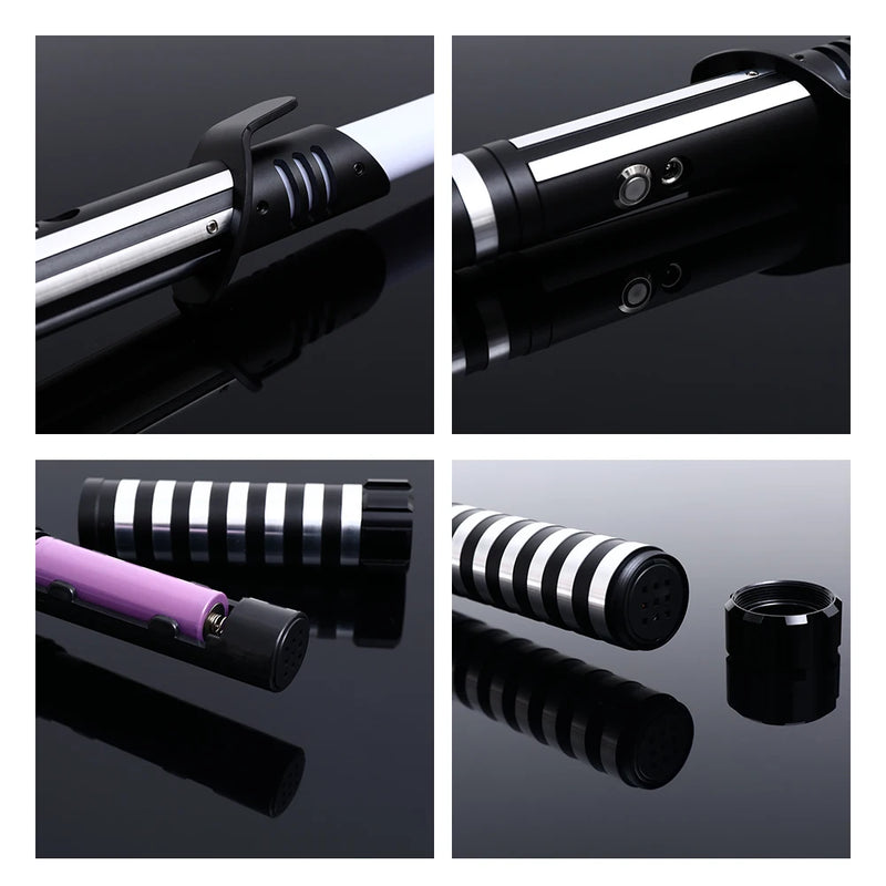 Sabre de Luz RGB de Metal — Edição Intergaláctica da Tranqueiras Goblin