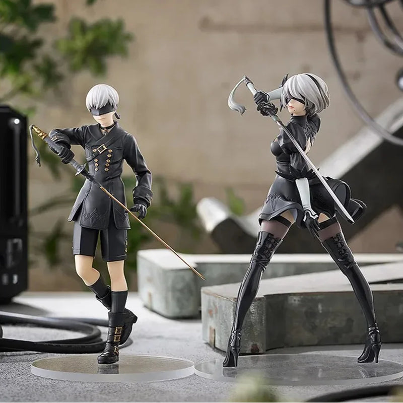 Figuras Nier: Automata – 2B, 9S e A2 | PVC 18cm