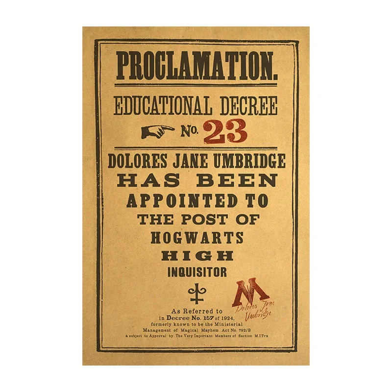 Pôster Harry Potter – Decoração Mágica