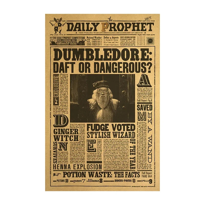 Pôster Harry Potter – Decoração Mágica