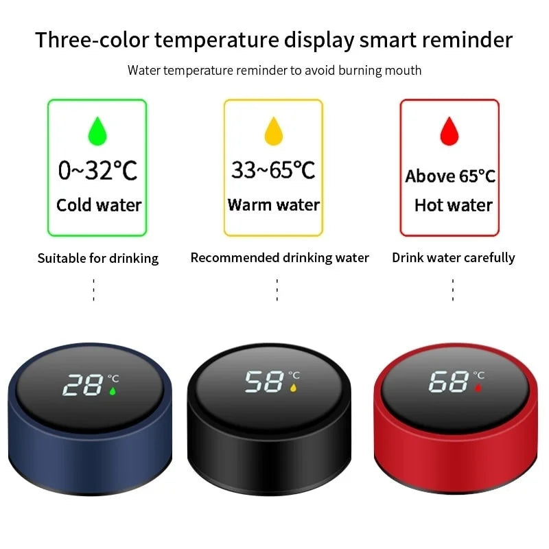 Garrafa Térmica Inox 500ml com Display LED de Temperatura
