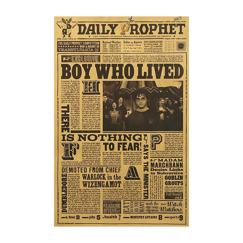 Pôster Harry Potter – Decoração Mágica