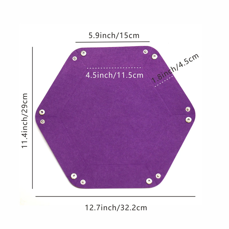 Bandeja de Dados Hexagonal – Dobrável