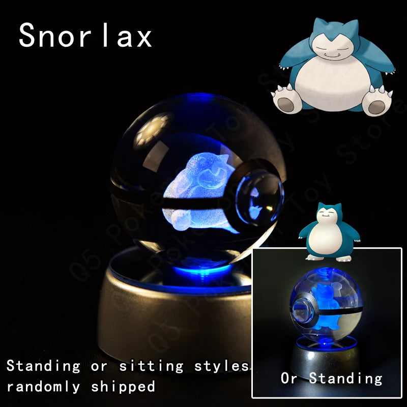 Bola de Cristal Pokémon – Com Base LED