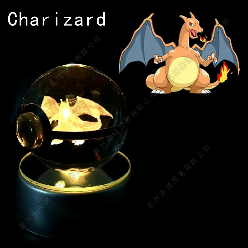 Bola de Cristal Pokémon – Com Base LED