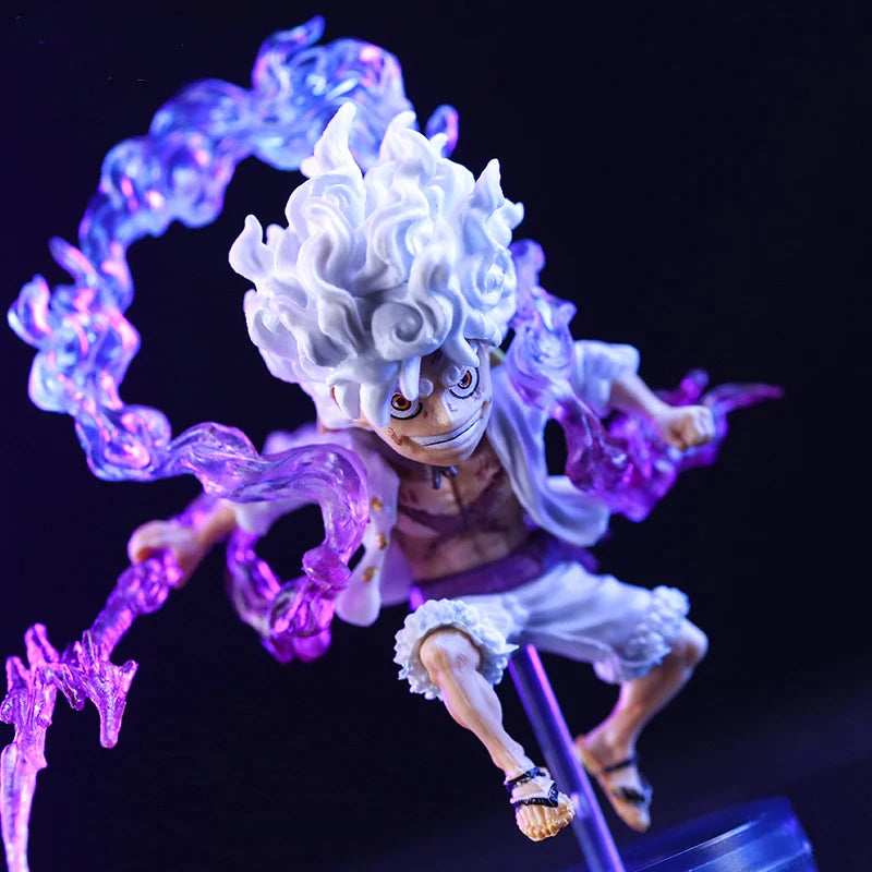 Figura Luffy Gear 5 – Deus Sol Nika (10cm) | One Piece – Edição de Colecionador