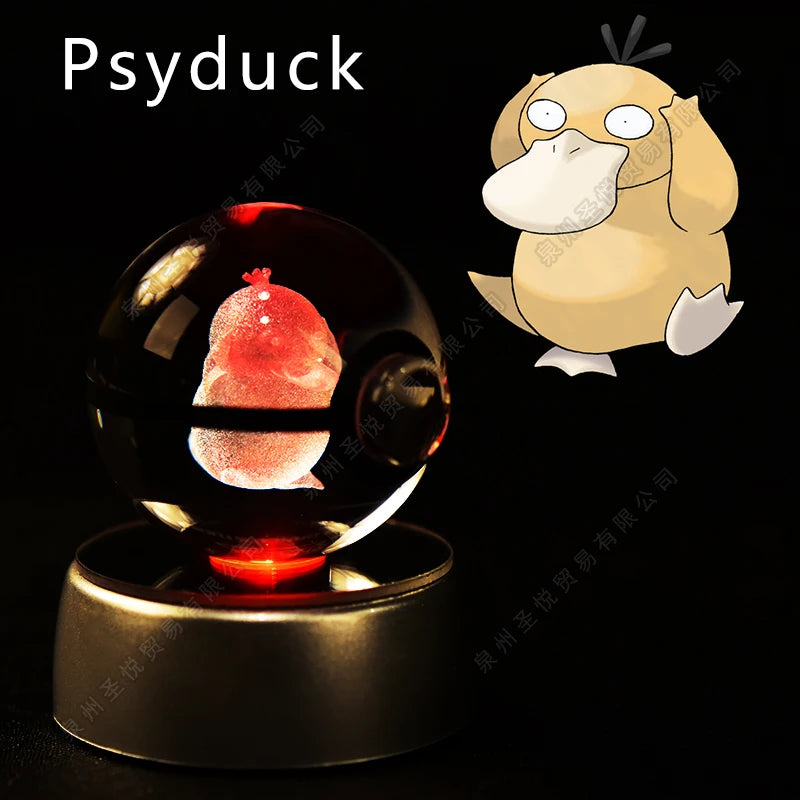 Bola de Cristal Pokémon – Com Base LED
