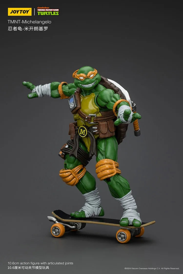 Action Figures TMNT – Michelangelo, Donatello, Raphael e Leonardo (JOY TOY)