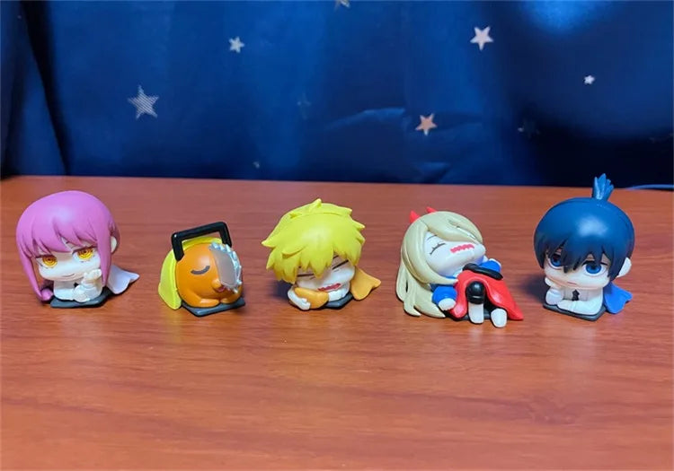 Mini Figuras Chainsaw Man – Coleção Completa Pochita, Denji, Makima e Power!