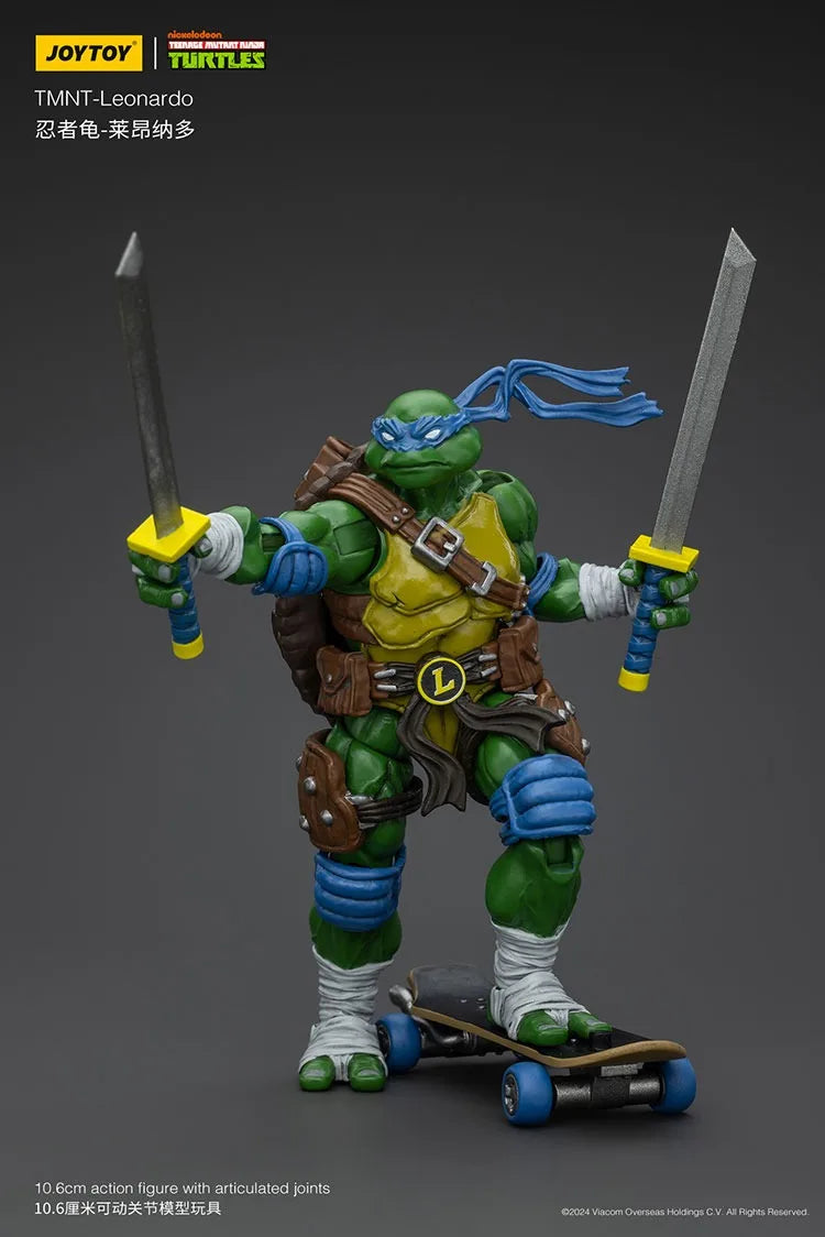 Action Figures TMNT – Michelangelo, Donatello, Raphael e Leonardo (JOY TOY)