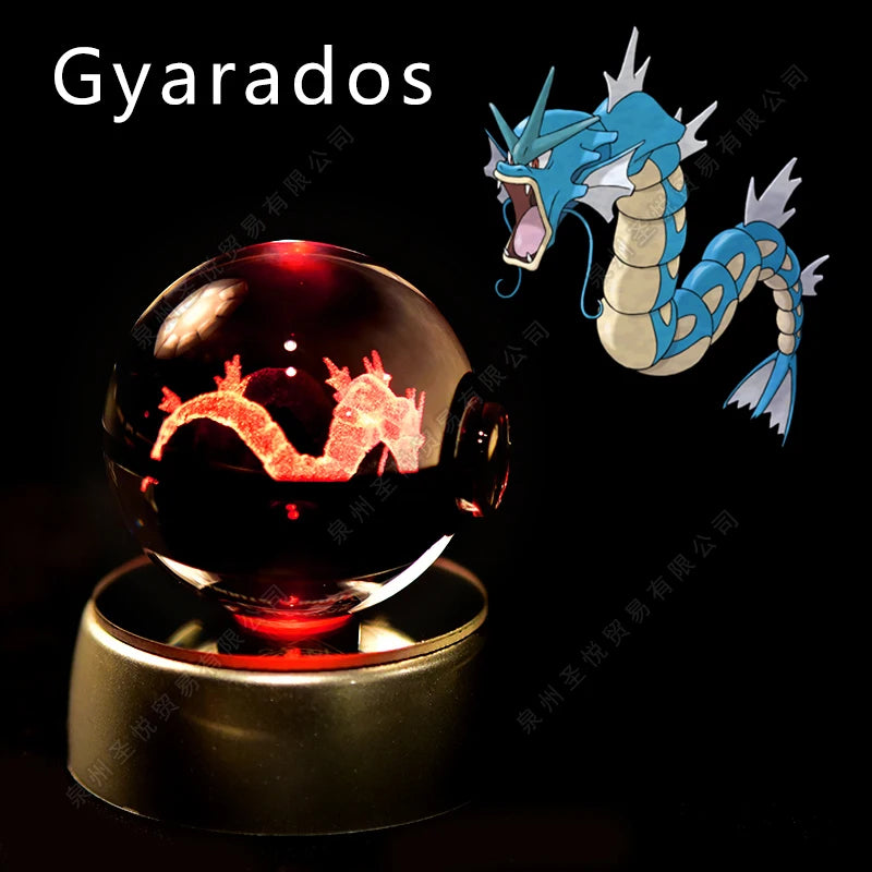 Bola de Cristal Pokémon – Com Base LED