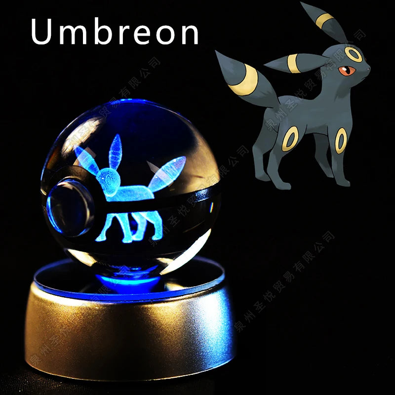 Bola de Cristal Pokémon – Com Base LED