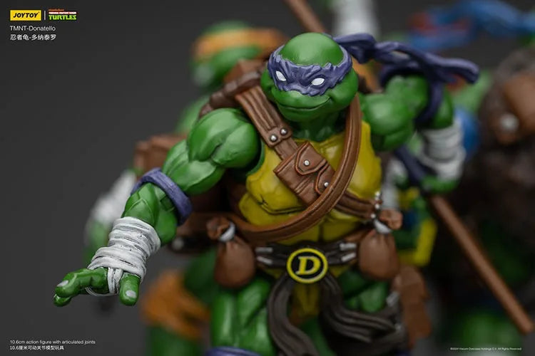 Action Figures TMNT – Michelangelo, Donatello, Raphael e Leonardo (JOY TOY)
