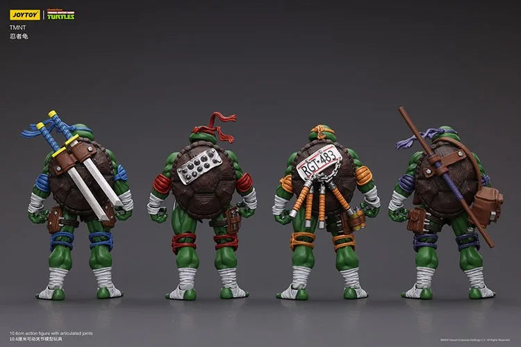 Action Figures TMNT – Michelangelo, Donatello, Raphael e Leonardo (JOY TOY)