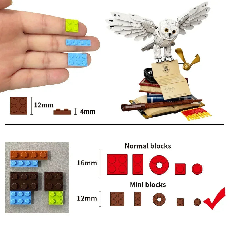 Coruja Harry Potter de Montar | 3010 Mini Blocos
