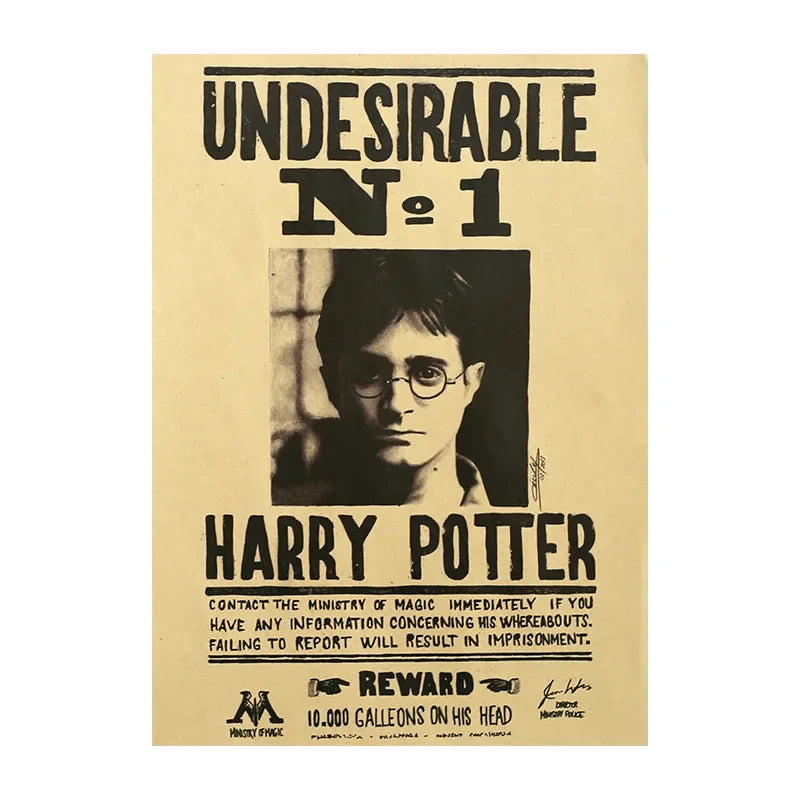 Pôster Harry Potter – Decoração Mágica