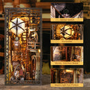 Kit Livro-Cenário “Dirigível Steampunk” – Mini Mundo em Madeira 3D | Faça você mesmo