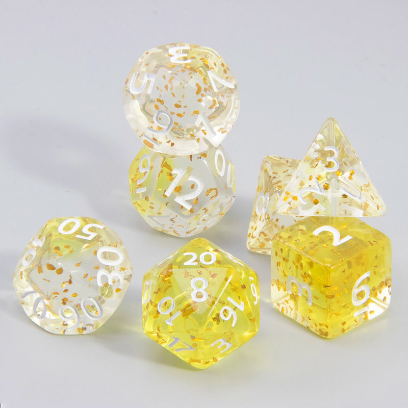 Conjunto de Dados Místicos de RPG com Glitter – Role com Estilo!