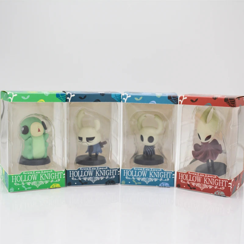 Figuras Hollow Knight e Hornet colecionáveis